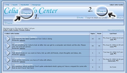 Registering and Logging in